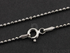 Sterling Silver Finished Italian Neck Chain, (BALL15DCRH-20)